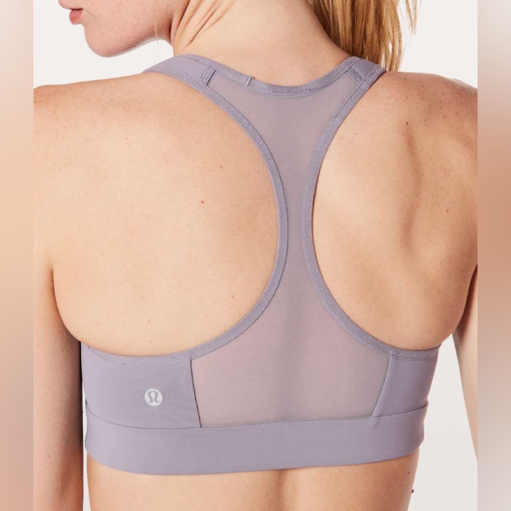 Lululemon Speed Up Sports Bra Purple C/D Cup High Support Racerback Gym Running